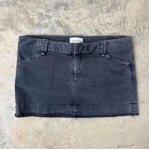 Nili Lotan Gray Denim Mini Skirt. Sz 6